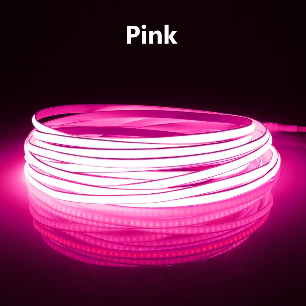 5mm Ultra Thin DC 12V Colorful LED Strip COB Lights for Home Room Closet DIY Car Decor 1M 2M 3M 4M 5M High Density Neon LED Tape