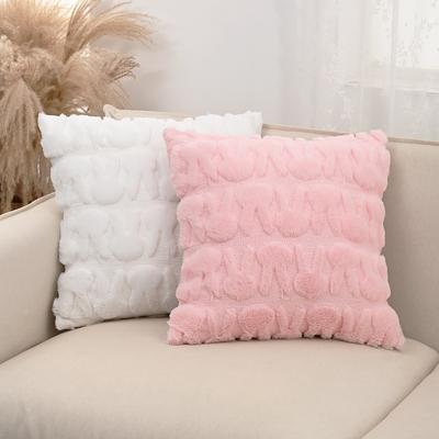 Nordische Ins Osterhasen Kissenbezug Plüsch Jacquard Wohnzimmer Sofa Kissen Bettkissen Kissenbezug