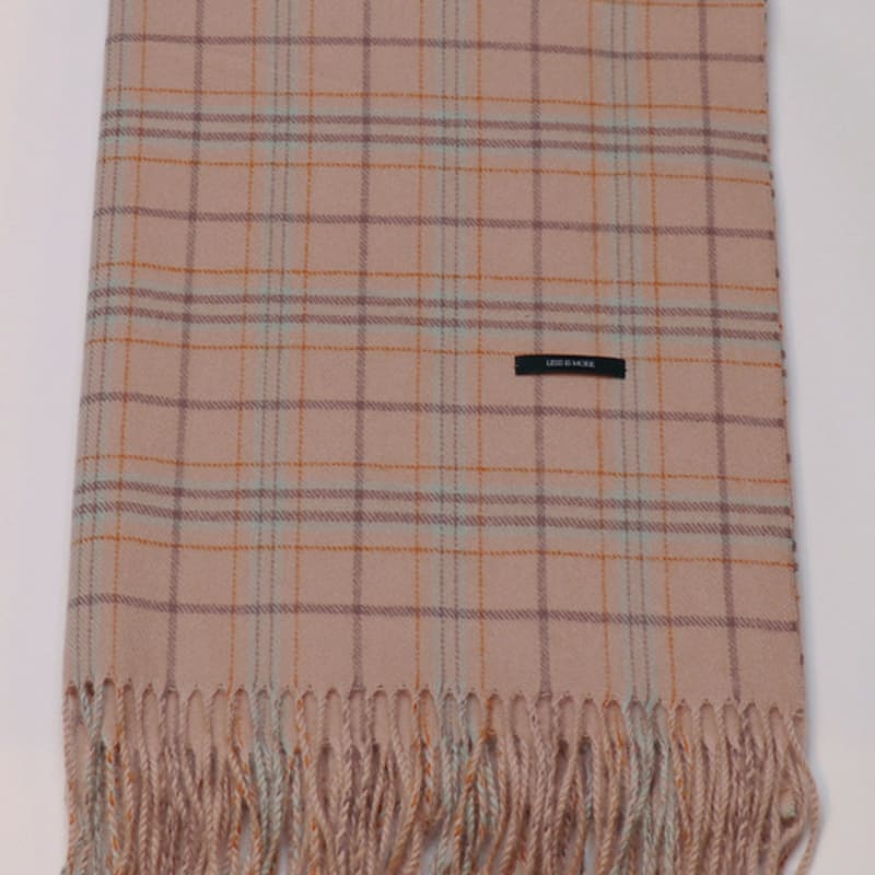 Less is more CHECK muffler & shawl 3 colors
