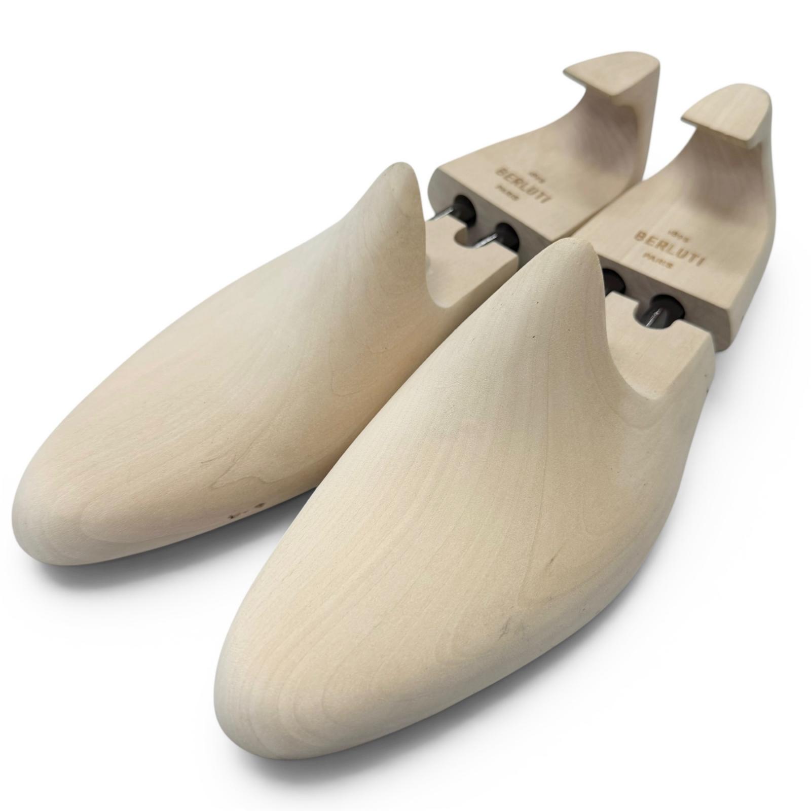 Excellent BERLUTI Shoe tree wooden natural Wood mens 6 Used