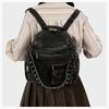 Schoolbag American denim backpack locomotive bag 1011 new niche design multi-pocket simple schoolbag women