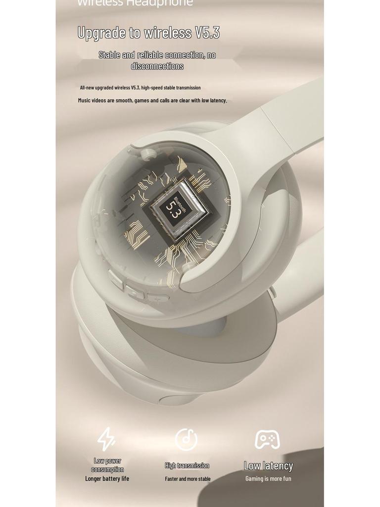 Universal Over-Ear Noise-Cancelling Wireless Bluetooth Headphones