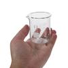 5Pcs Glass Beakers Set 10Ml 25Ml 50Ml 100Ml 250Ml Clear Graduated Laboratory Glassware for Precise Liquid Measurement in Science
