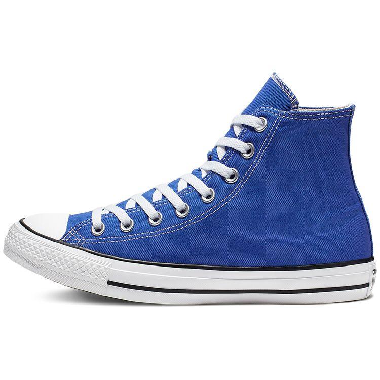 Converse Chuck Taylor All Star Seasonal Colour Comfortable High-Top Canvas Shoes Unisex Sneakers Blue White 164934C