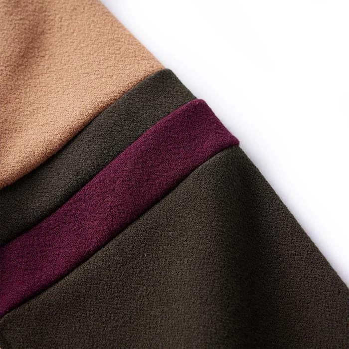 Sweatshirt pour enfants kaki foncé et camel 92/104/116/128/140