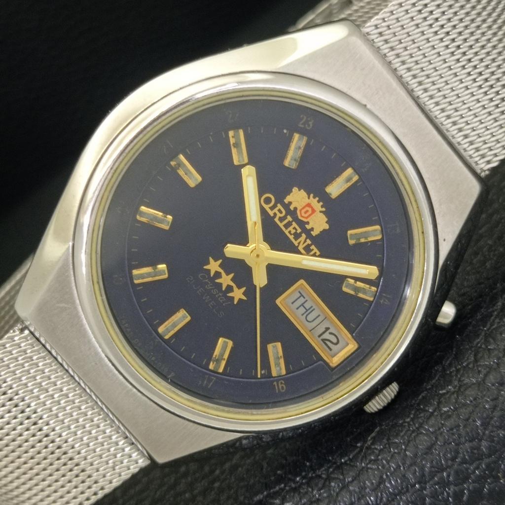 

ORIENT CRYSTAL AUTOMATIC 46941 JAPAN MENS VINTAGE ORIGINAL DIAL WATCH a703452-1 R213c-a703452
