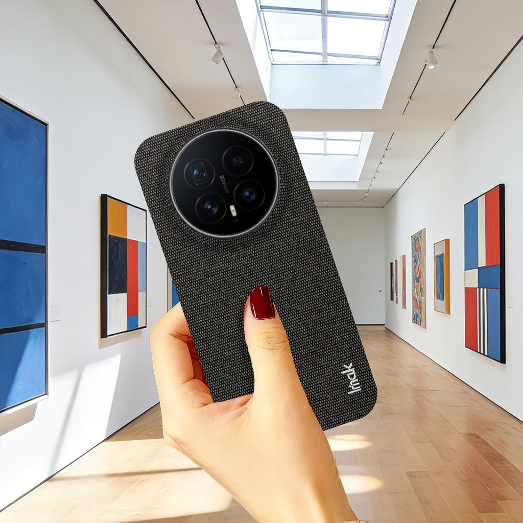 IMAK Ruiyi Series for Honor Magic8 5G Case Fabric Texture Leather + PC Phone Back Cover