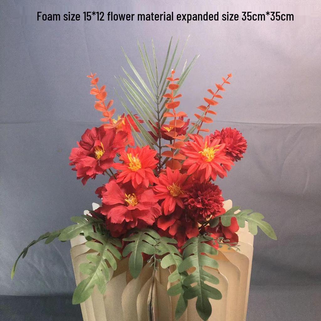 Large Silk Flower Wedding Aisle & T-Stage Decoration Set