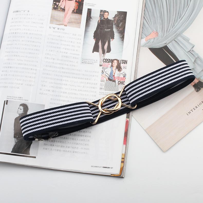 Lazy Belt Elastischer Elastischer Jeansgürtel Damen Dekoratives Taillensiegel Kein Stanzen