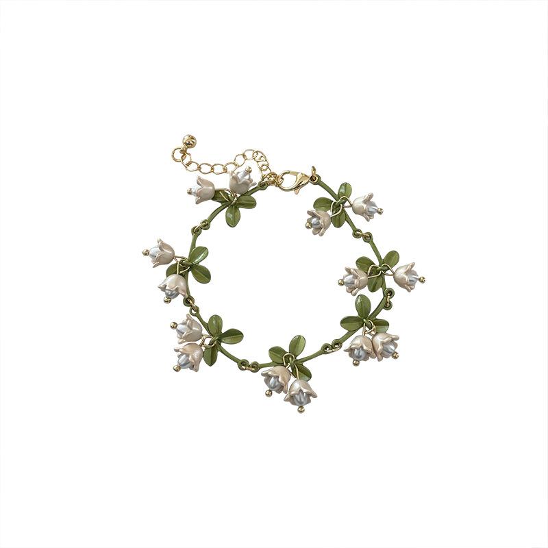 Orchid Pearl Earrings, Bracelets and Necklaces ~ Spring New Style Stud Earrings, Teenage Collar Chain
