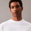 Calvin Klein Jeans Solid Color Letter Print Pullover Short Sleeve T-Shirt Unisex Tops White 40HM228-24S-YAA