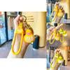 Cartoon Endearing Duck Keychain Adorable Silicone Gift For Friends Family And