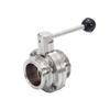 652F Sanitary Clamp Butterfly Valves for Dairy Product Homebrewed Beer Enduring