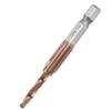 High Speed Steel 6.35mm Hex Shank Tap Drill Bit Compound Tap for Internal Chip Removal (M3)