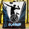 Volleyball Home Customize Your Name Blankets Comfortable Soft Lightweight Multipurpose Blanket For Picnic Sofa Office Bed Living Room Suitable As Gift