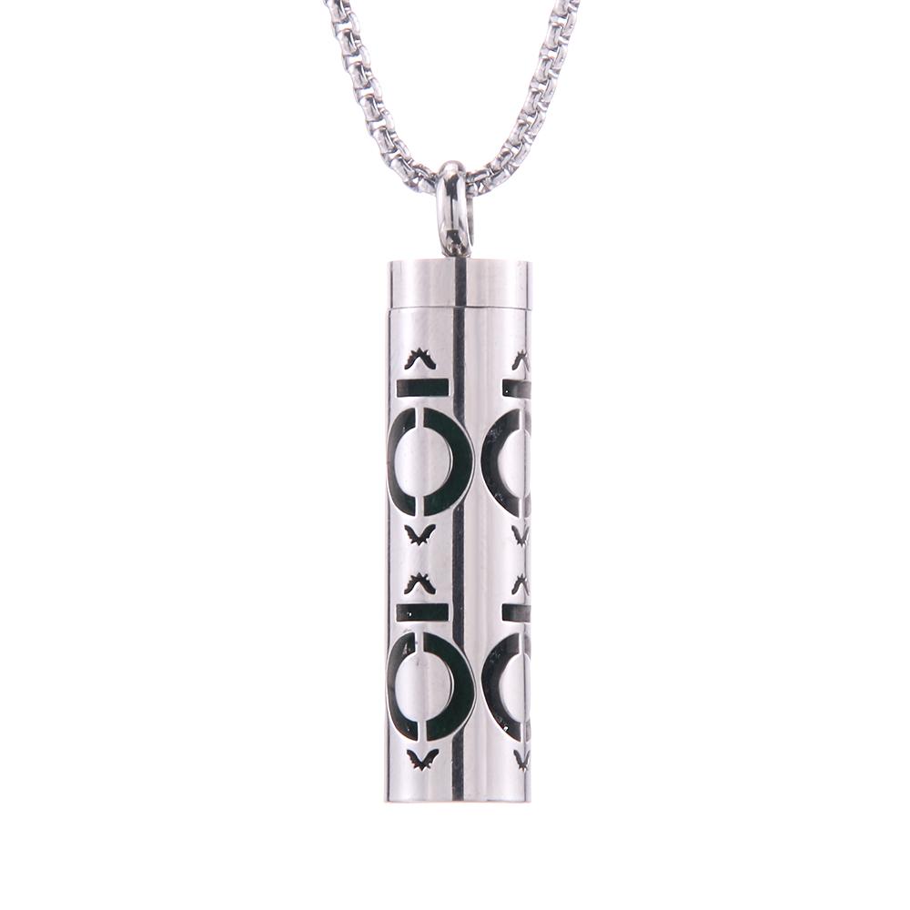 New Aromatherapy Jewelry Necklaces Essential Oil Diffuser Necklace Stainless Steel Open Locket Aroma Scent Perfume Necklace