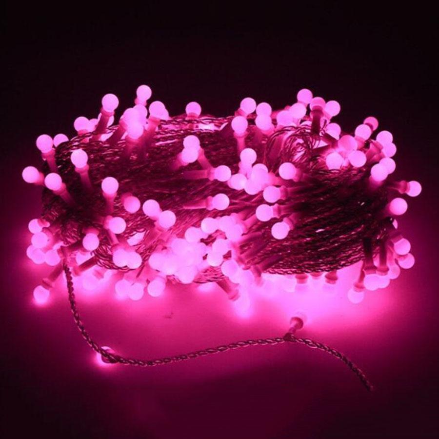 

V8 супер яркий рождественский звездный шар гирлянда уличный шар гирлянда гирлянда гирлянда свадебная вечеринка елка гирлянда 10M 100LEDS&220V EU UK AU Plug