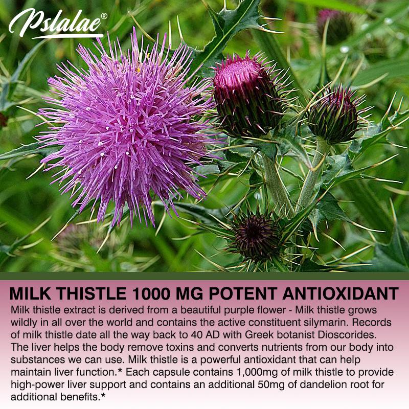 Organic Milk Thistle Capsules, Milk Thistle Extract Mixture, Nutritional Supplement, Suitable for Both Men and Women.