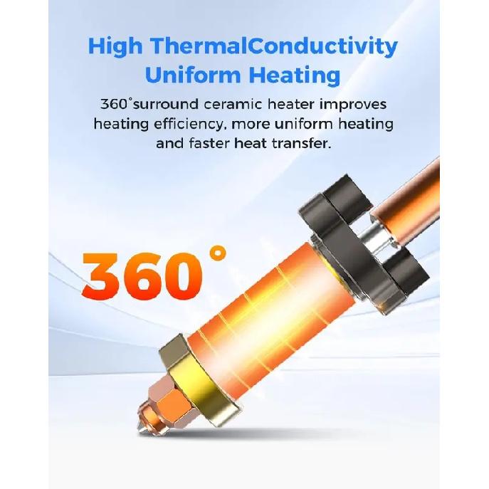 Creality K2 Plus Ceramic Hotend Kit,K2 Plus Quick-swap Nozzle All-Metal Quick-Change Nozzle & 300°C Heating Block Upgrade Parts