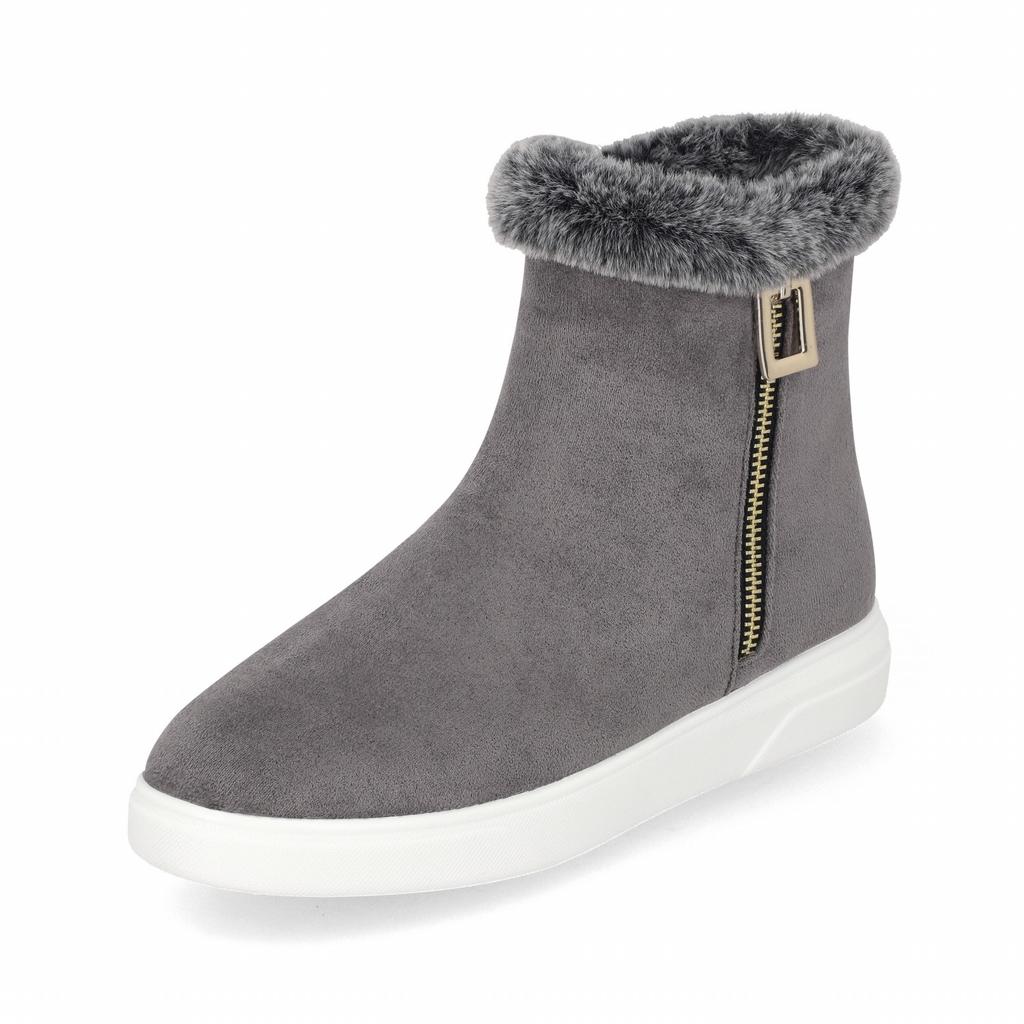 Elcanto Mazz Women'S Suede Fur Casual Boots 3Cm Lcwa25M34V