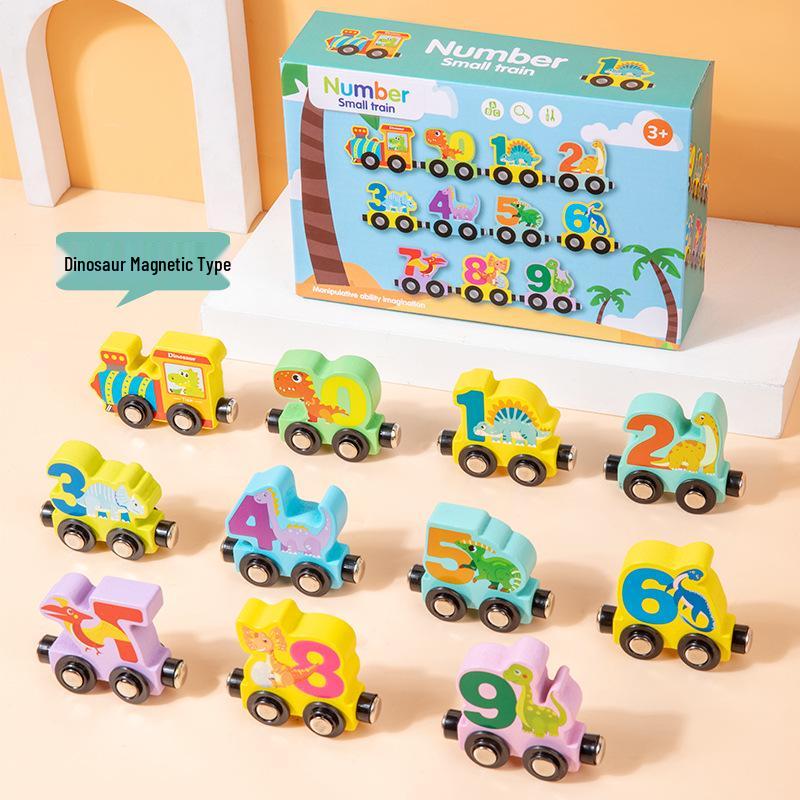 Children's Magnetic Train Set: Wooden Educational Puzzle Compatible with Brio Tracks