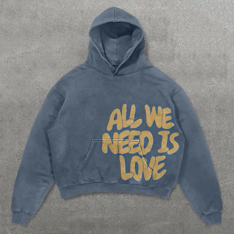 Felpa Felpa Uomo Donna Hip Hop Stampa Grafica con Lettere Felpa Oversize Nuova Harajuku Gotica Felpa con Cappuccio Pullover Abbigliamento