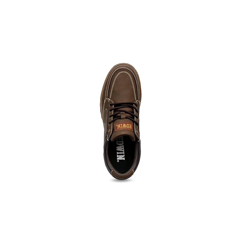 Edwin Waterproof Casual Shoes, Ultralight Leather Sneakers, Men's Walking Shoes, PU Leather, EVA