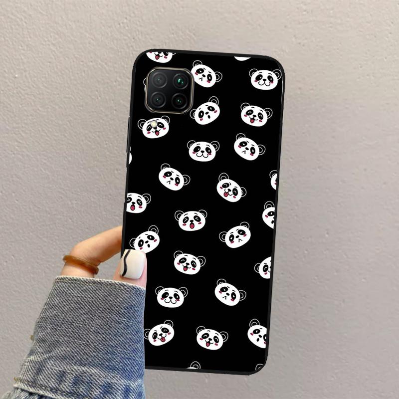 Panda Animal For Huawei Nova Y73 Y72 Y61 Y91 Y70 Y60 Y90 12s 12i 11i 8i 9 10 SE P30 P40 Lite P60 Pro Case