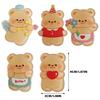 Cartoon Glitter Clip Heart Hair Clip with Butter Bear Girls Headdress Bear