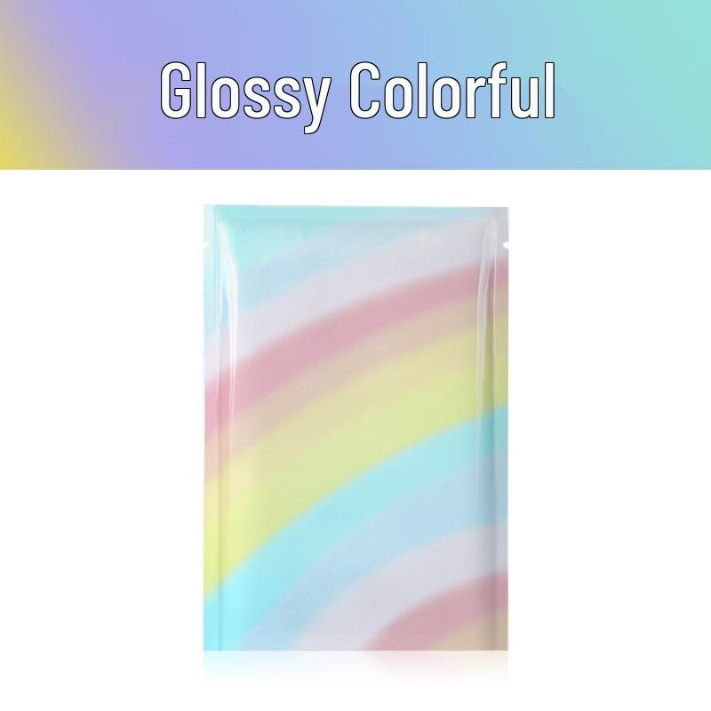 Colored Aluminum Foil Flat Seal Bags for Mask and Powder Packaging