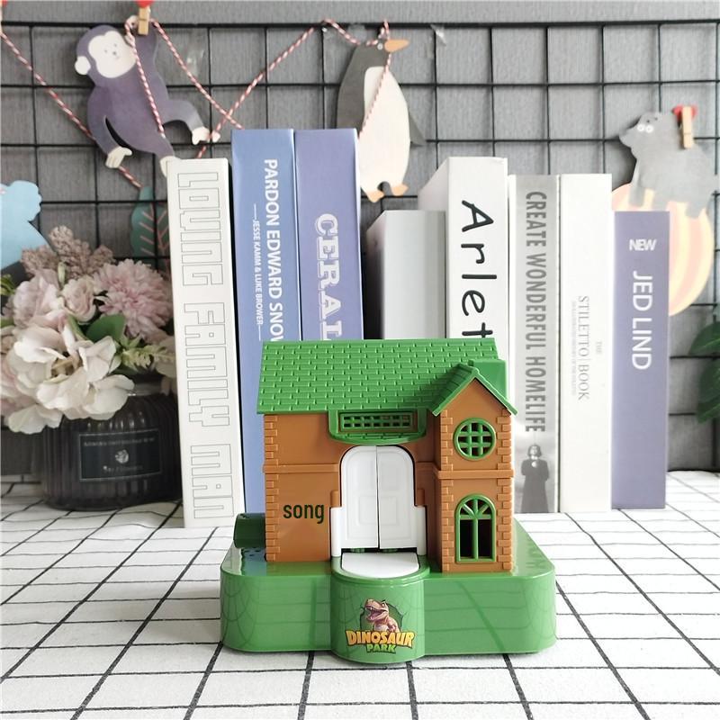 Novel Dinosaur Piggy Bank with Music: Automatic Coin Storage and Withdrawal