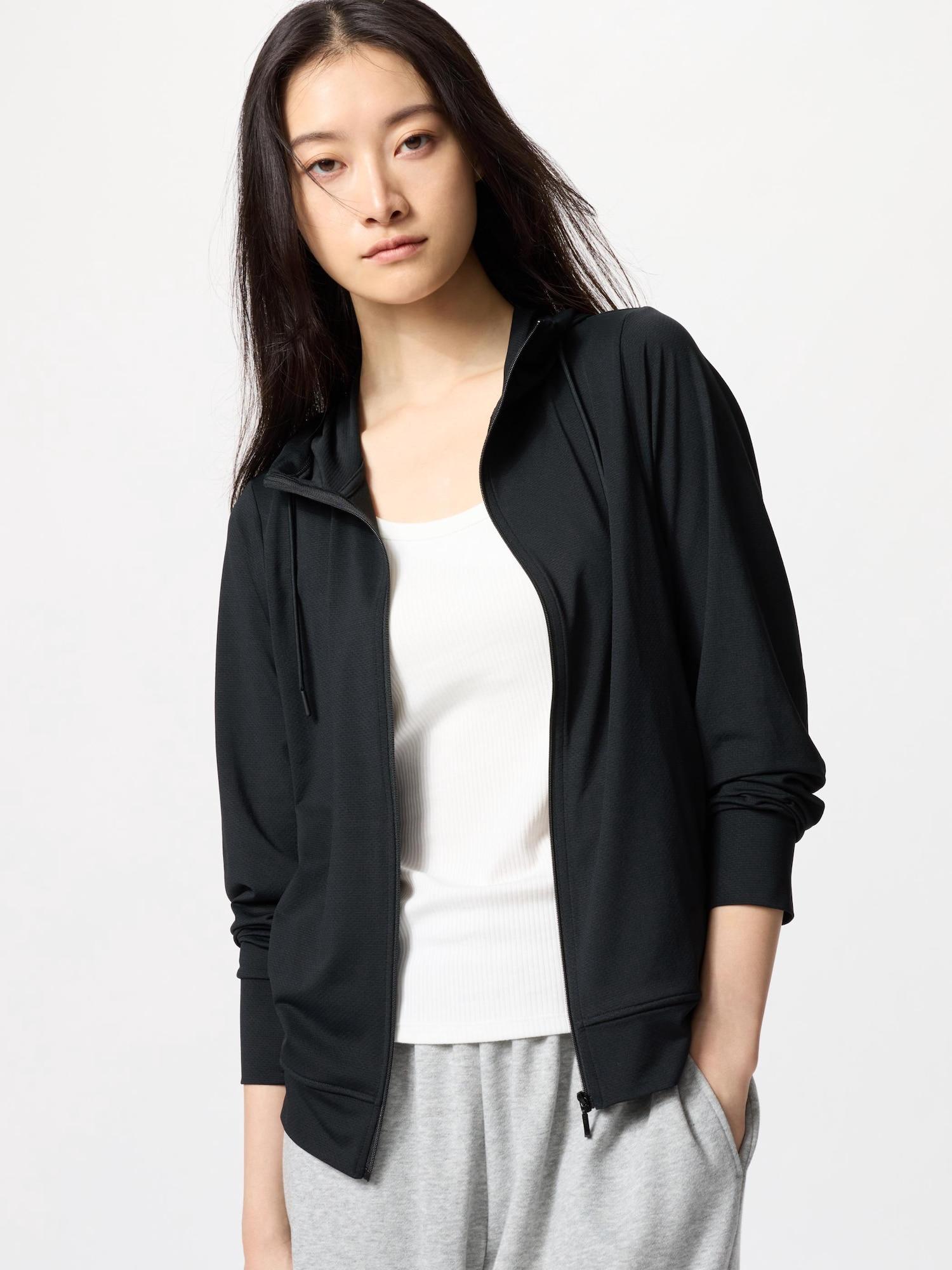 

Uniqlo Japan Airism Uv Cut Mesh Parka Long Sleeves 09 BLACK/XXL