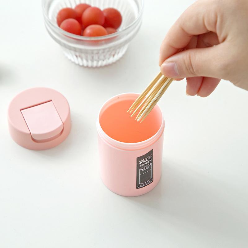 Toothpick Holder Container Household Table Toothpick Storage Box Holder Portable Toothpick Dispenser