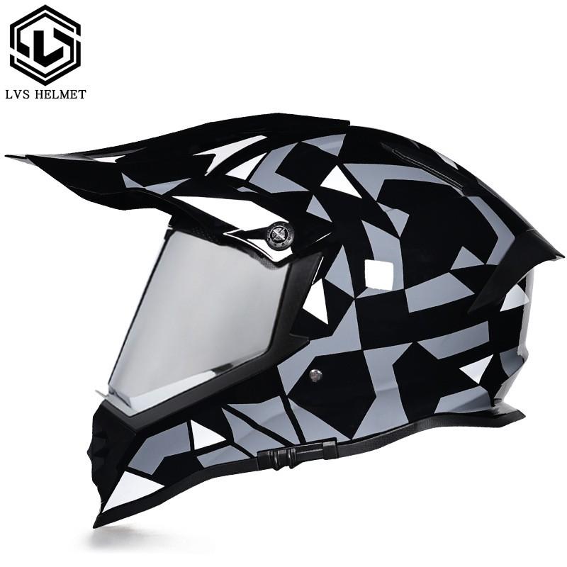 Full Face Motorcycle Helmet With Dual Visors Off-Road Rally Highway Riding Unisex All-Season ABS S M L XL