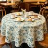 Kitchen Dining Home Ornament All Purpose Cotton Small Round Fabric Tablecloth