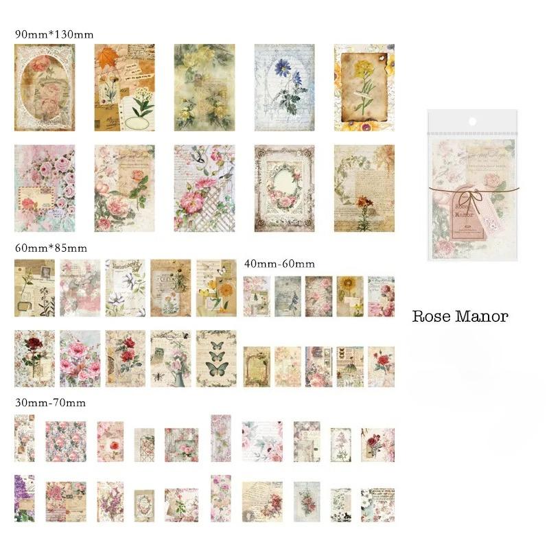 

100pcs/set Vintage INS Multi-dimension Material Paper Planner Decorative Hand Account Diary Scrapbooking Accessories