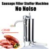 4L 304 Stainless Steel Meat Sausage Stuffer Maker Vertical Machine 4 Tube Commercial 600*150*120mm