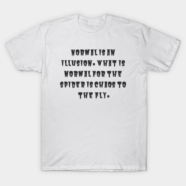 Men Black Print T-shirt Normal Is An Illusion No-Cut Transfer Paper Print Cotton Tshirt S белый