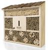 Hôtel À Insectes Wildlife Friend I Bee Hotel - 29,5 X 28 X 10 Cm - Maison À Abeilles En Bois Massif Non Traité Pour