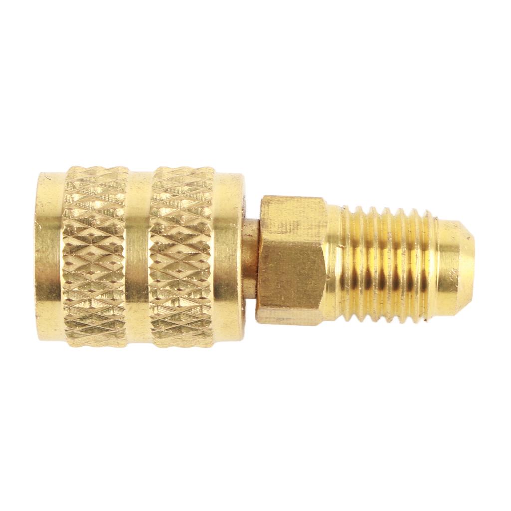 R410A A/C 1/4inch Male SAE to 5/16inch Female SAE Adapter HVAC Hose Connector R410A HVAC Adapter R410A Air Conditioner Adapter