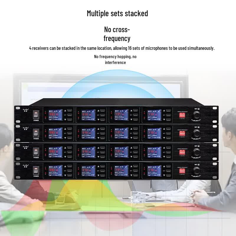 HuiDu HD-3310 Wireless One-to-Four Gooseneck Conference Microphone System (CN Version)