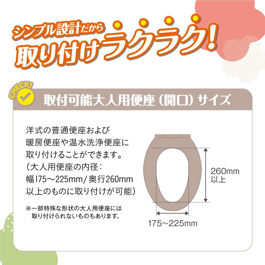 Combi Baby Label Stand Type Auxiliary Toilet Seat Gray 1 Year and 6 (Around Months)