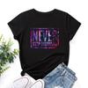 Inspirational Letter Print Cotton Loose Round Neck Short Sleeved Women's T-shirts