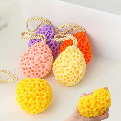 Bath Ball Fluffy Breathable Bath Sponge with Circular Acupoint Massage Design 360 Degree Pore Soothing Soft Exfoliating Towel
