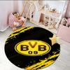 1 buc. covor rotund Design Minge de Fotbal Bvb Covor Rotund pentru Zonă Imprimat, Covor pentru Casă Birou, Covor Rotund pentru Scaun, Covor Decorativ Cadouri pentru Fani Cadou de Crăciun