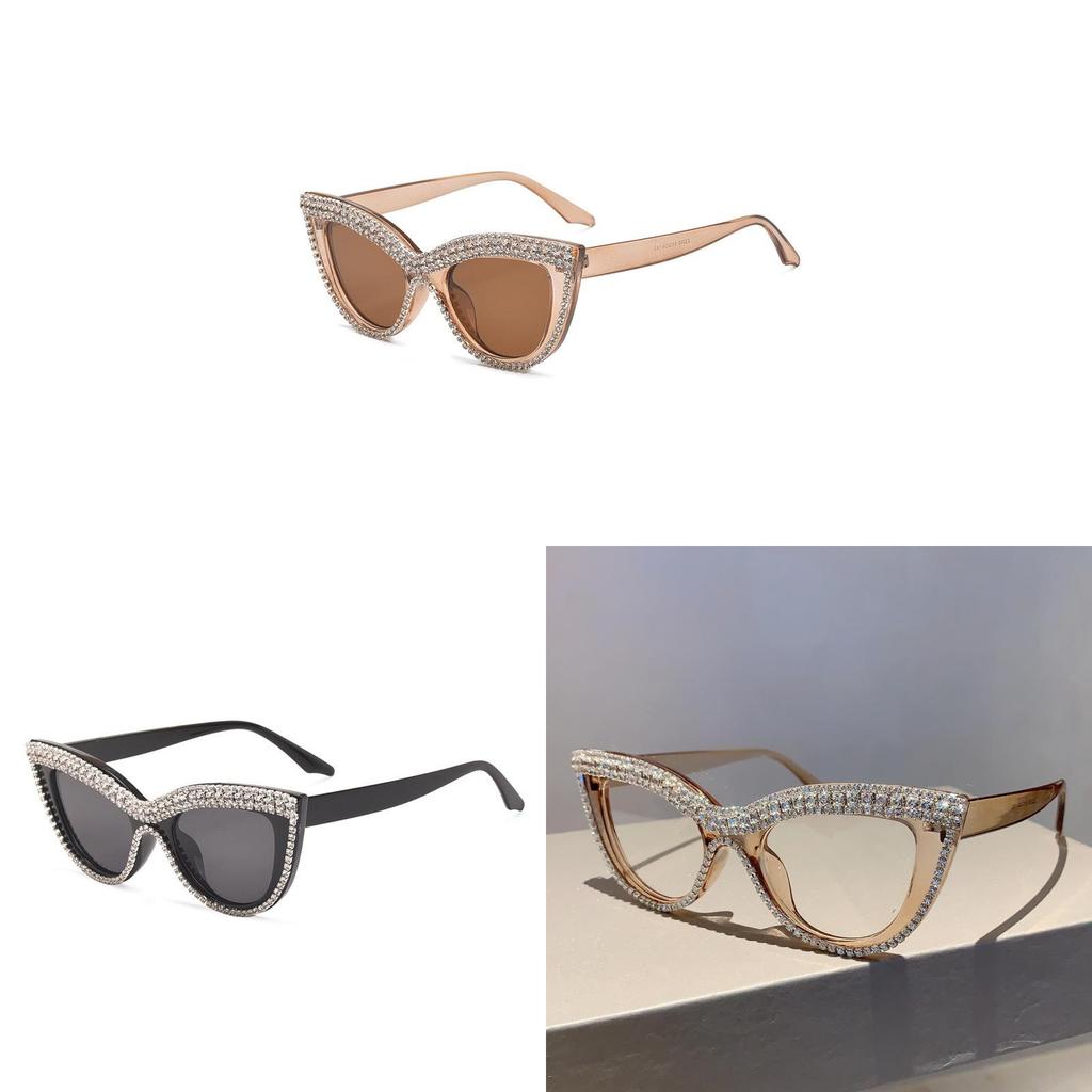 Retro Punk Oversized Cat Eye Sunglasses With Uv400 Protection For Fashionable Outings