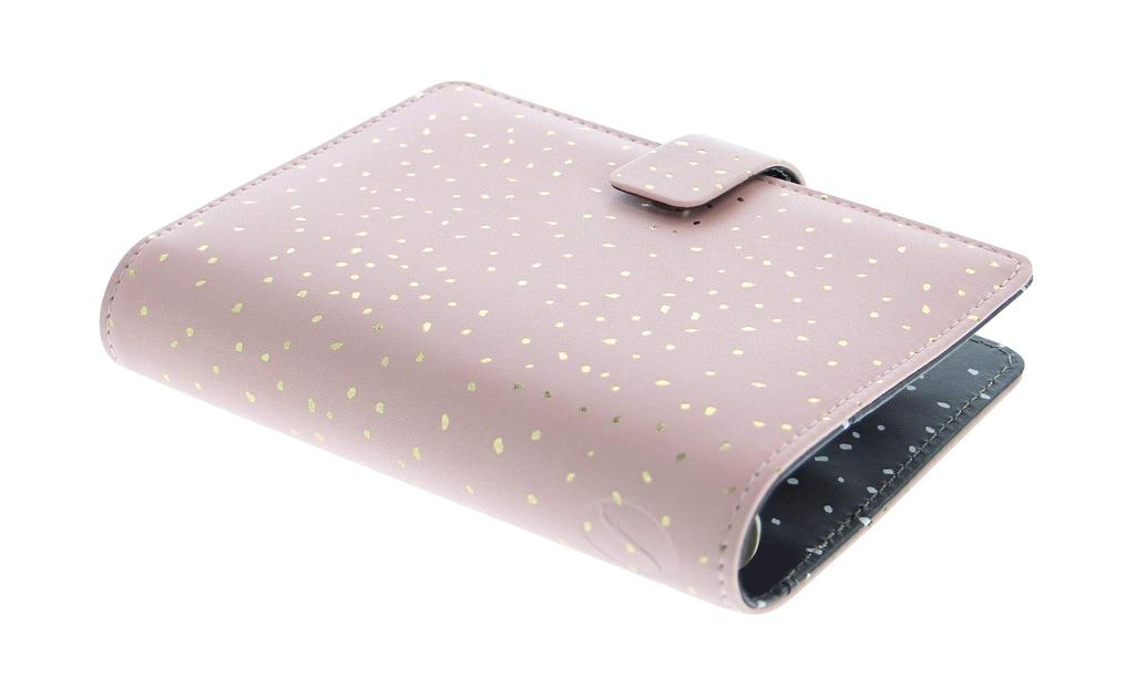 Filofax Confetti Small Rose Quartz Planner (028725), Officially Imported, Mini 6