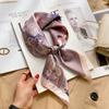 Silk scarf women's neck new scarf with coat 70 small square scarf scarf mother high-end scarf
