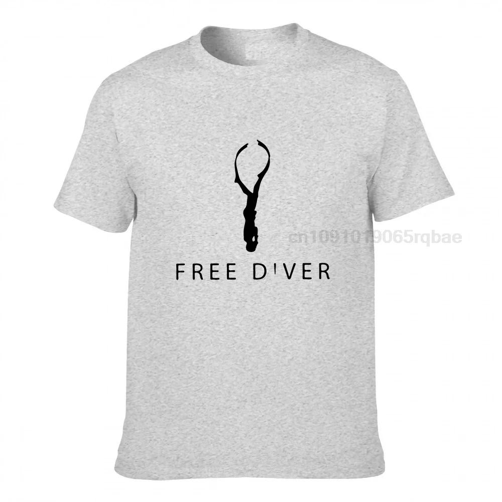 Free Diver Tshirts Unisex Divin Scuba Water Sports Casual Cotton Tee Shirt Crew Neck Classic Short Sleeve T Shirt Graphic Clothes