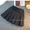 2025 Spring/Fall Girls' Korean Pleated Wool A-Line Skirt - Versatile Short Skirt Pants for Little Girls